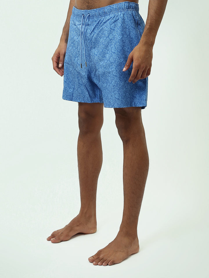 Short de Bain Homme à Motif Paisley Ton sur Ton - SWO25SSAE11437TM1