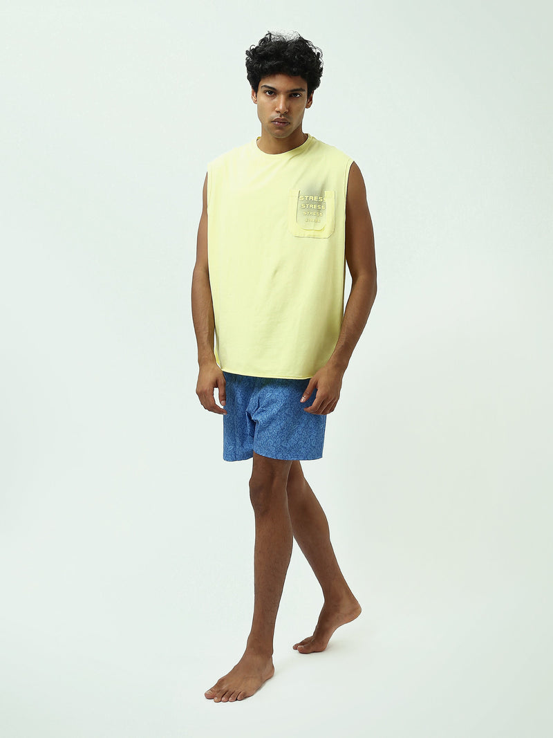 Short de Bain Homme à Motif Paisley Ton sur Ton - SWO25SSAE11437TM1