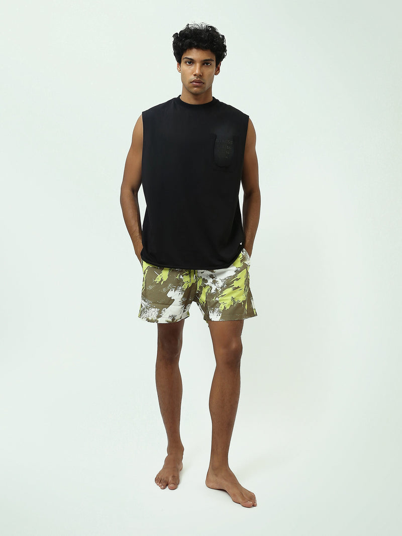 Shorts de Bain Homme à Imprimé Dynamique - Confort et Style Estival - SWO25SSAE11443TM1