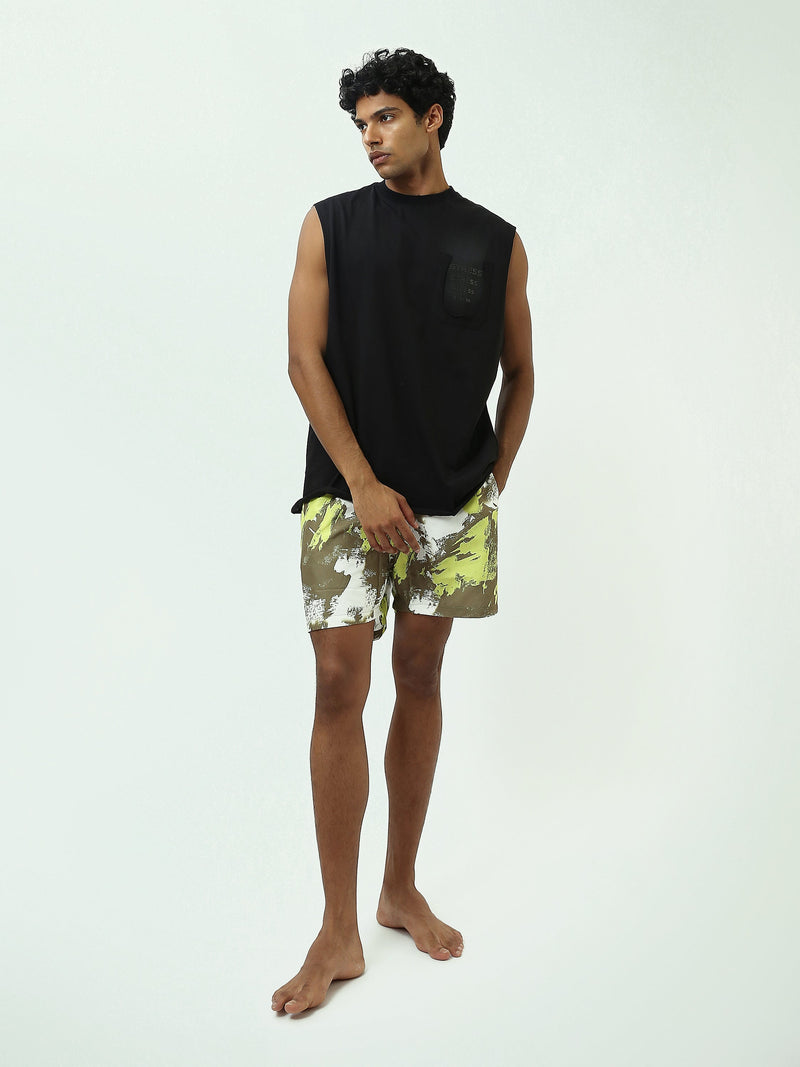 Shorts de Bain Homme à Imprimé Dynamique - Confort et Style Estival - SWO25SSAE11443TM1