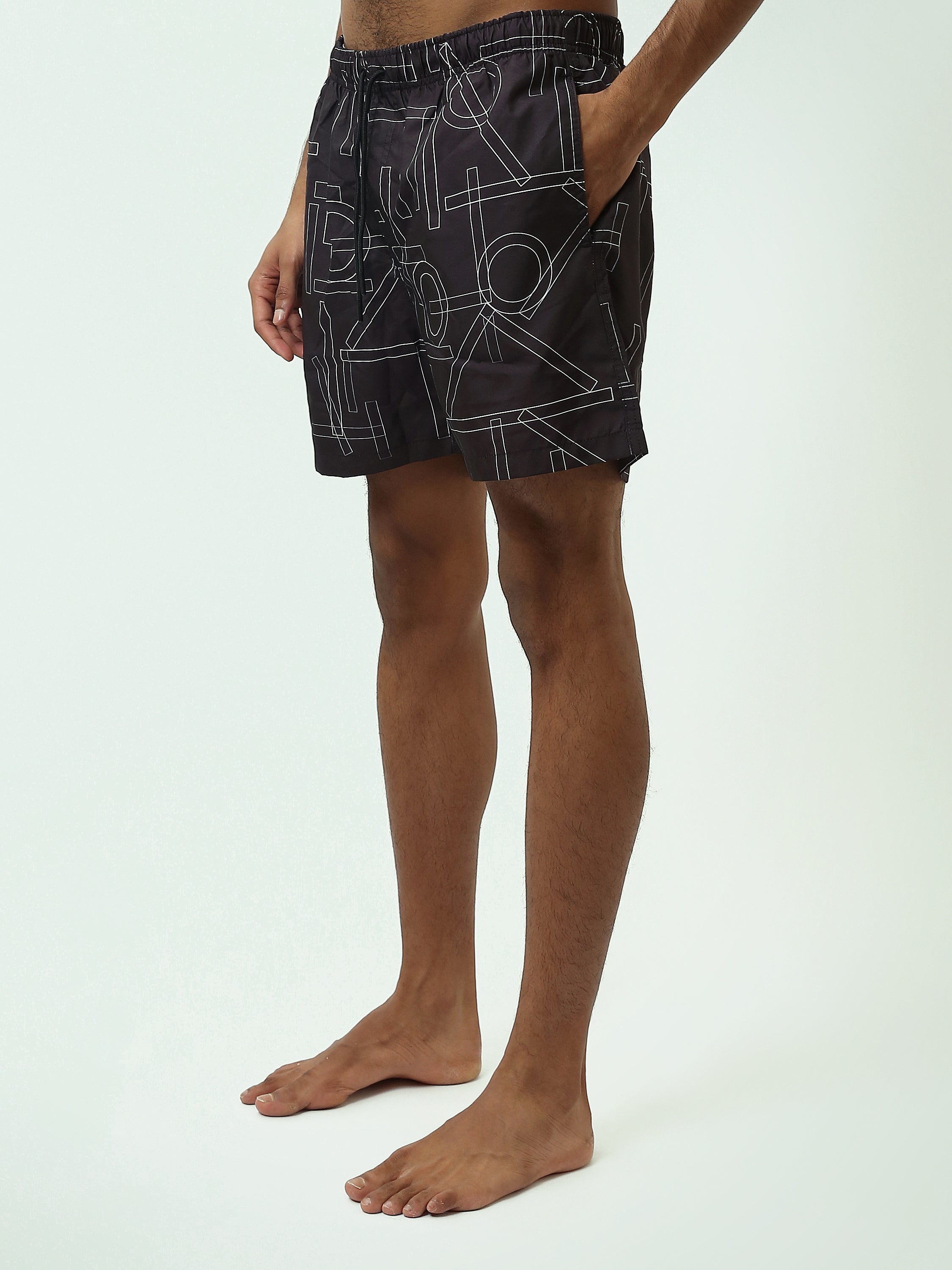 Short de Bain Homme avec Motif Graphique - Confort et Style - SWO25SSAE11445TM1