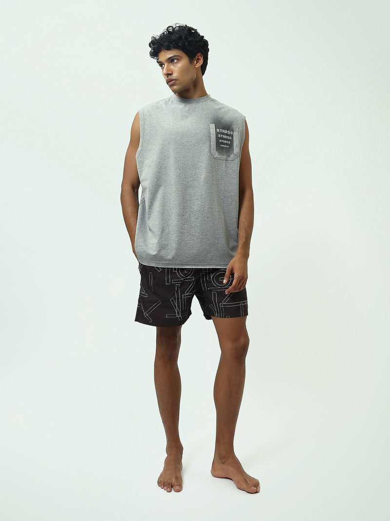 Short de Bain Homme avec Motif Graphique - Confort et Style - SWO25SSAE11445TM1