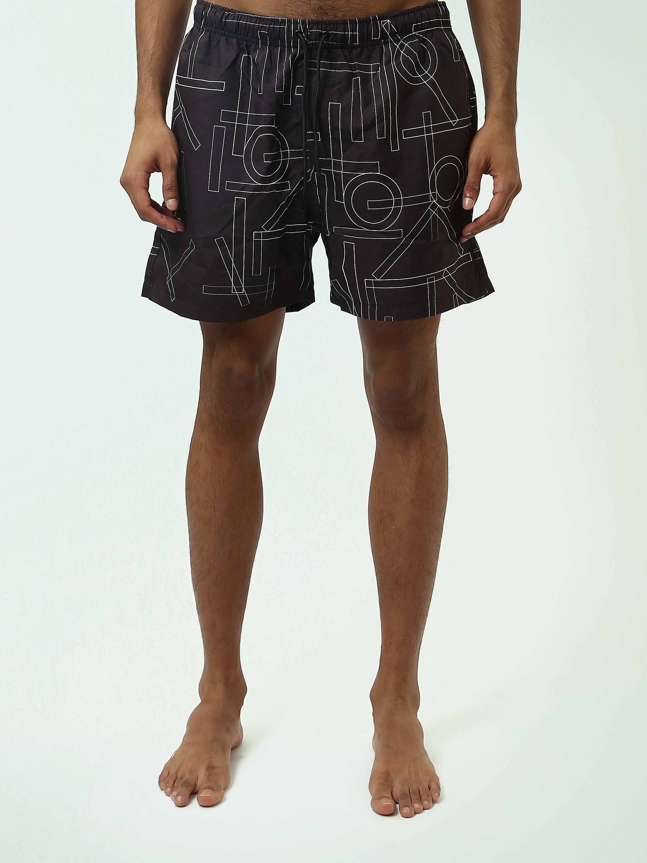 Short de Bain Homme avec Motif Graphique - Confort et Style - SWO25SSAE11445TM1