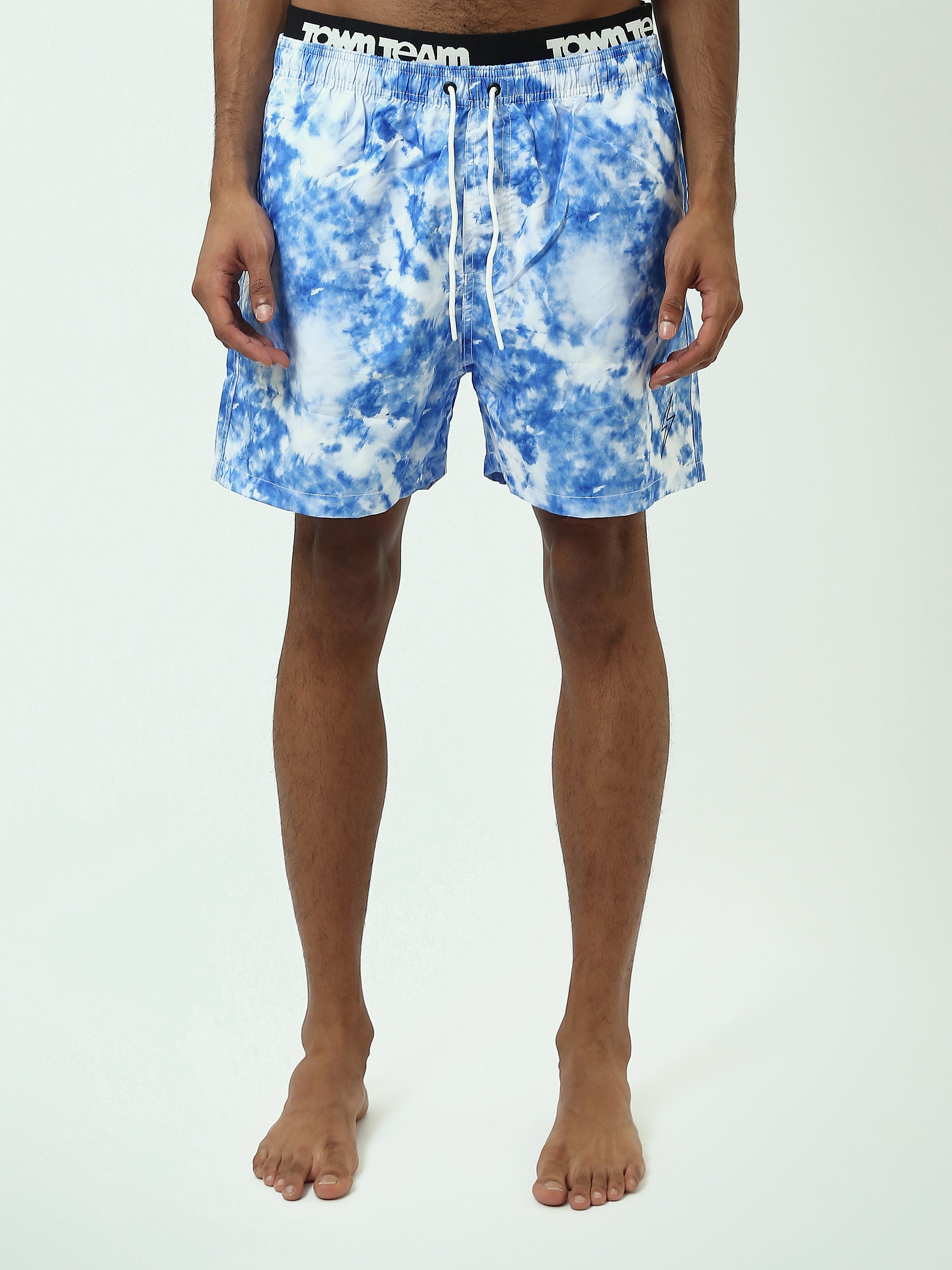 Short de Bain Homme Tie-Dye avec Cordon de Serrage - SWO25SSTE11446TM1