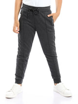 Pantalon de jogging garçon avec cordon et poches zippées – SWP23WCOT24571TB1
