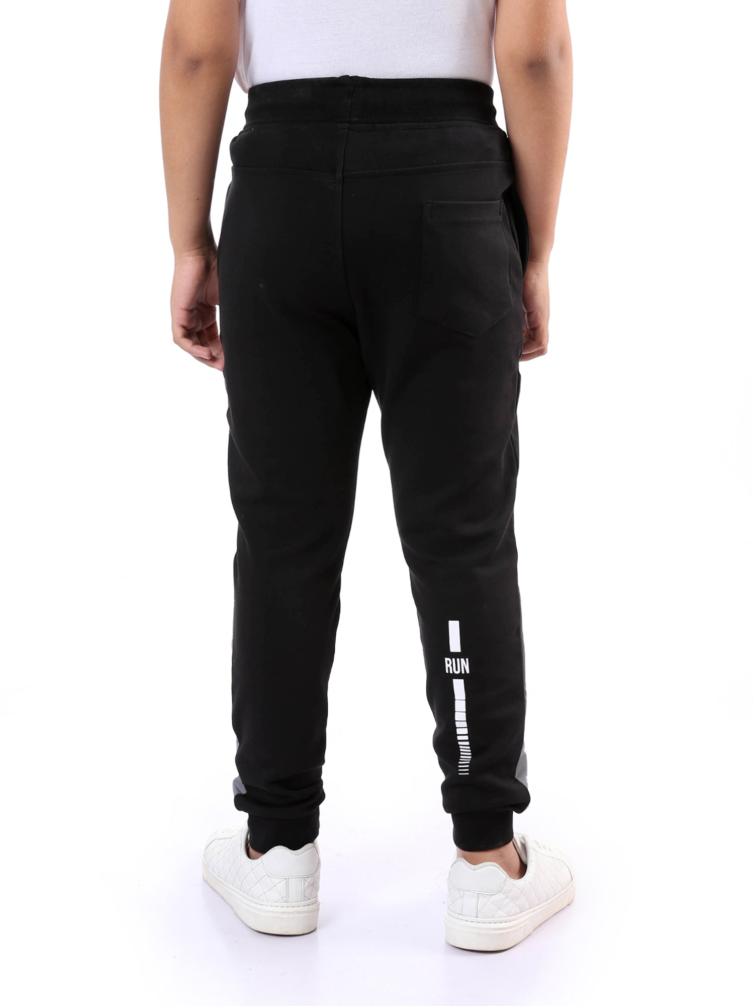 Pantalon de sport garçon noir en matière confortable – SWP23WSNS31388TB1