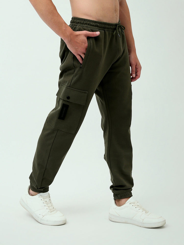 Pantalon Sweat Cargo Homme à Taille Élastique – Coupe Jogger - SWP24GEGS24601TM1