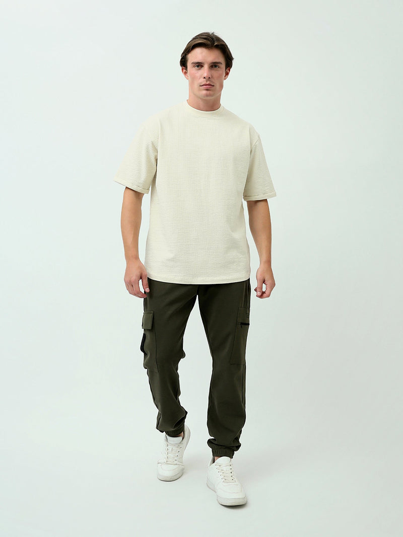 Pantalon Sweat Cargo Homme à Taille Élastique – Coupe Jogger - SWP24GEGS24601TM1