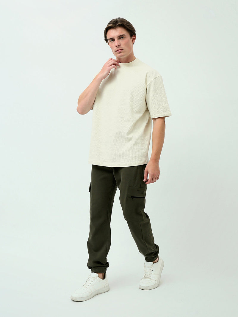 Pantalon Sweat Cargo Homme à Taille Élastique – Coupe Jogger - SWP24GEGS24601TM1