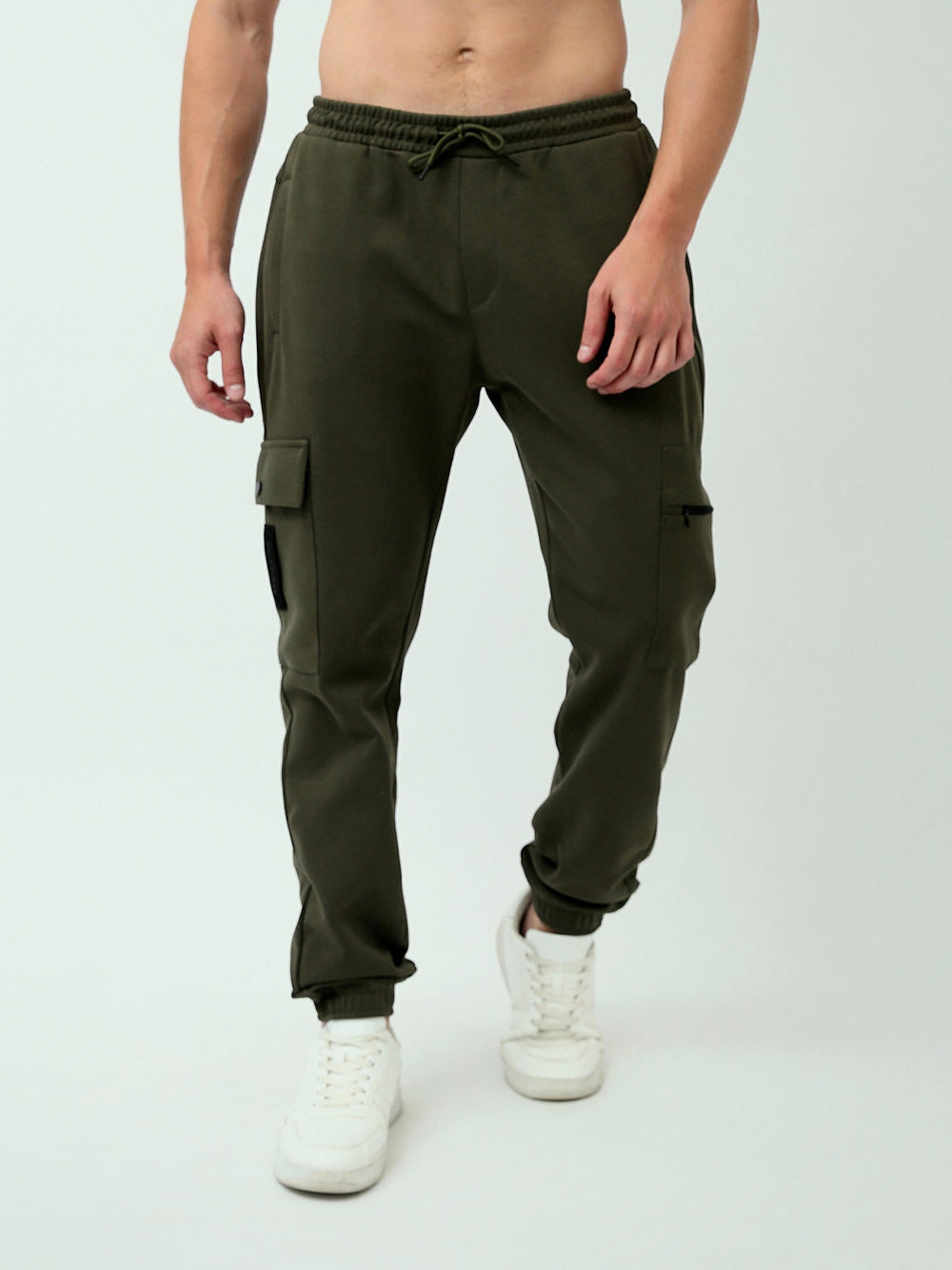 Pantalon Sweat Cargo Homme à Taille Élastique – Coupe Jogger - SWP24GEGS24601TM1