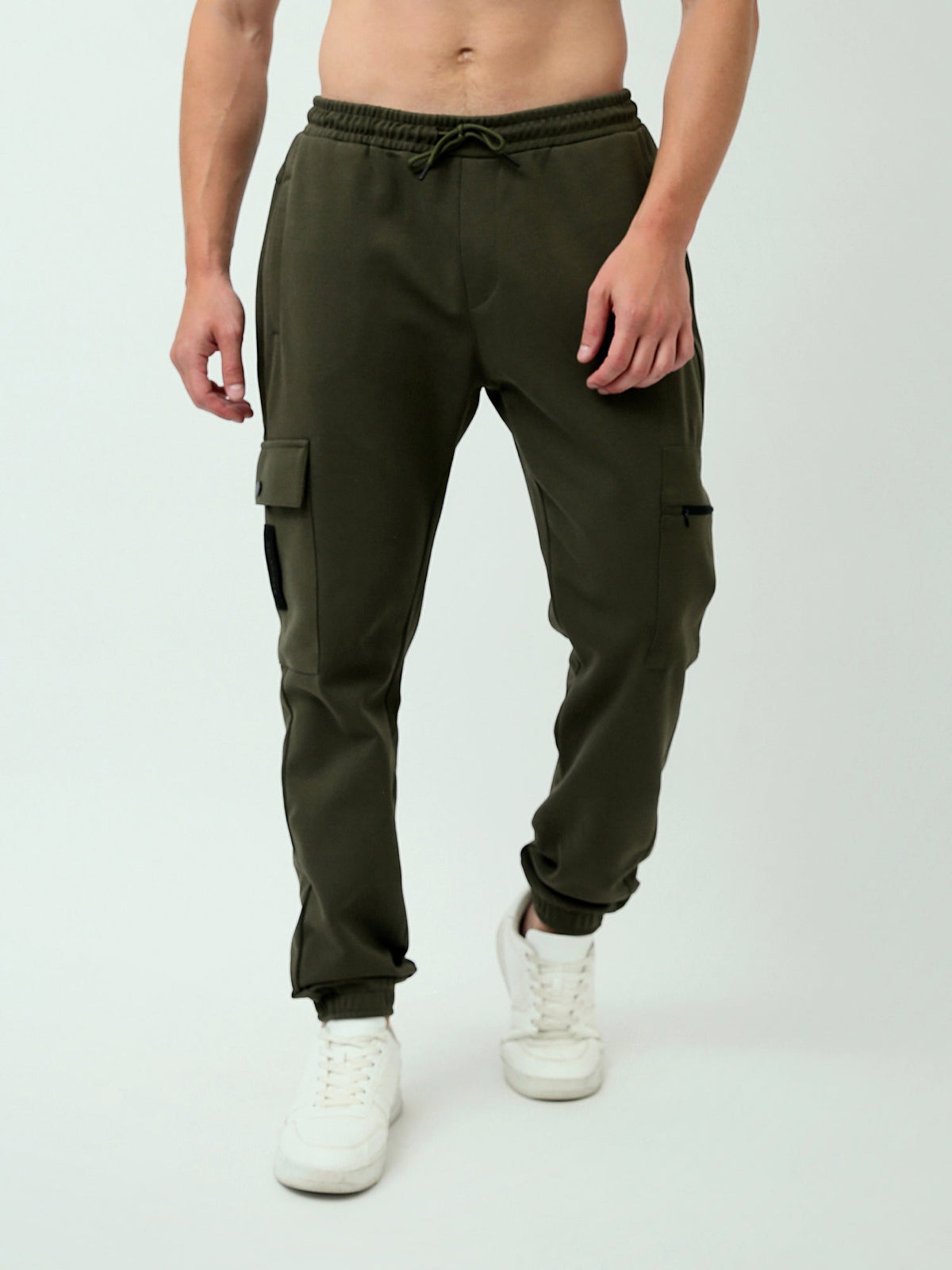 Pantalon Sweat Cargo Homme à Taille Élastique – Coupe Jogger - SWP24GEGS24601TM1