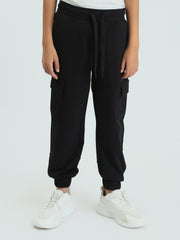 Pantalon Cargo Noir pour Garçon - Confortable et Pratique - SWP24GSPL24598TB1