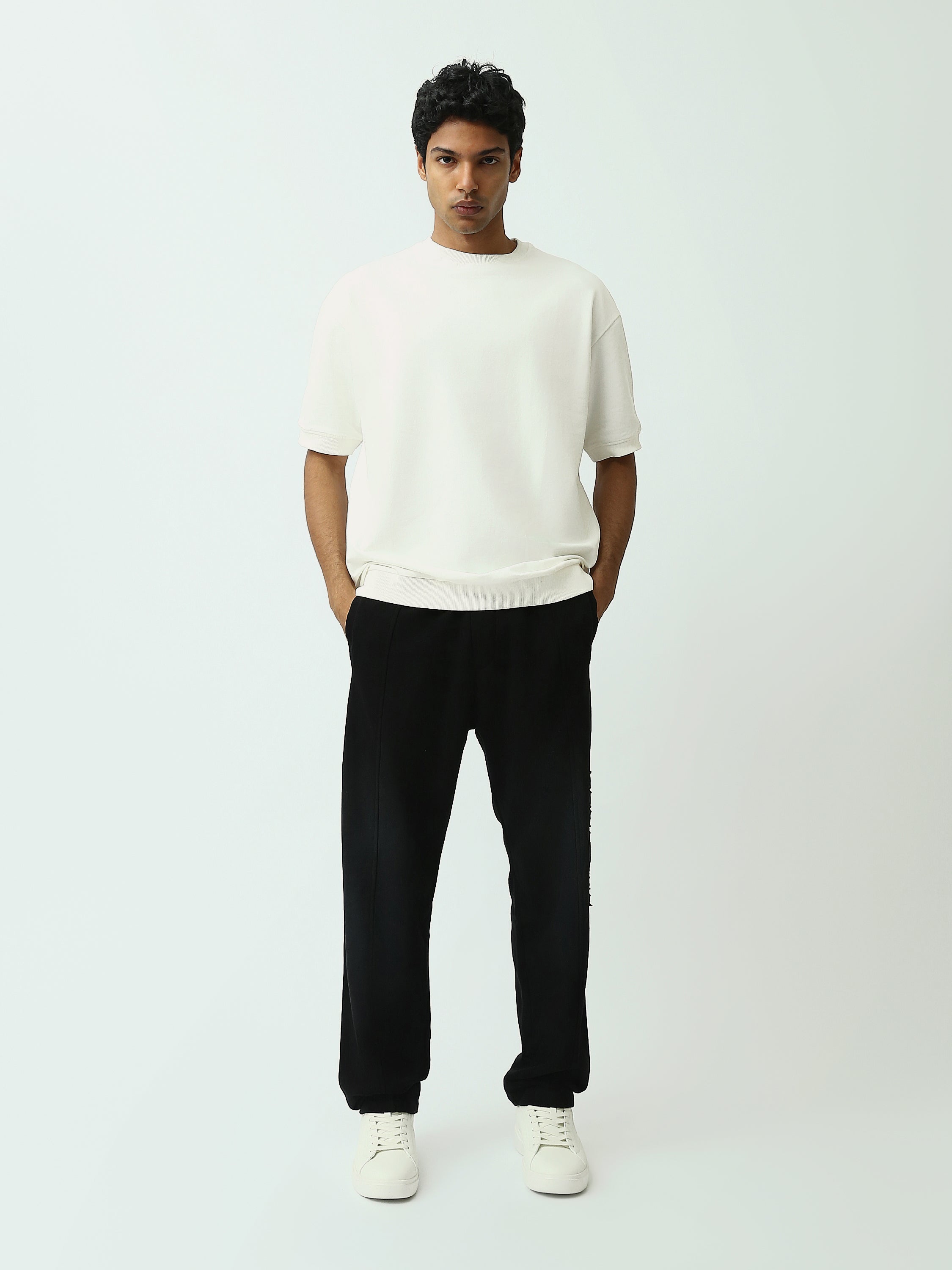 Pantalon Jogging Homme Coupe Relaxed à Taille Ajustable - SWP25GEBS24625TM1