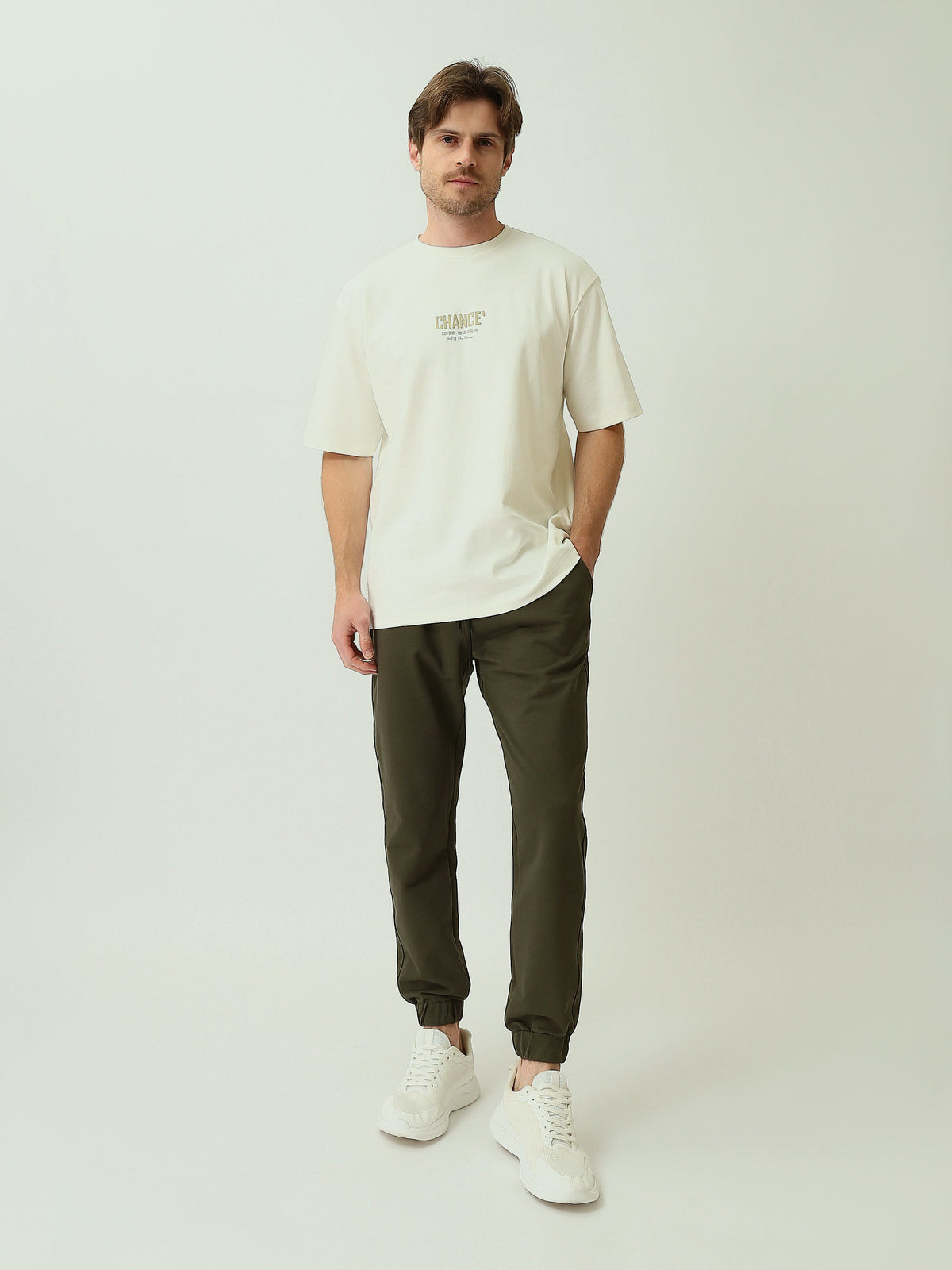 Jogger Homme à Taille Élastique et Bas Resserrés - SWP25GEBW24627TM1