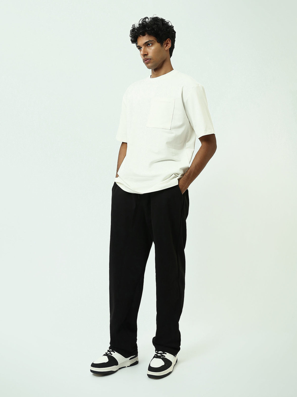 Pantalon Jogging Homme Loose Fit à Taille Élastique - SWP25GEBW24638TM1