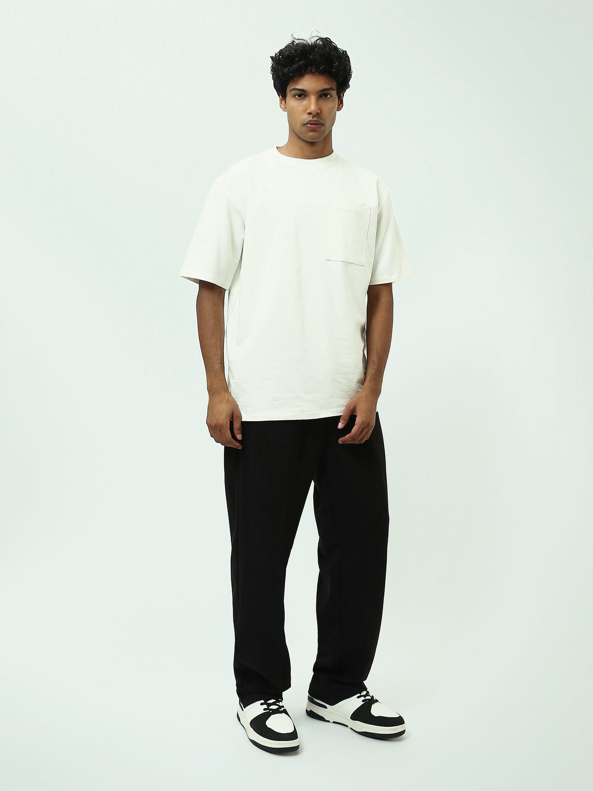 Pantalon Jogging Homme Loose Fit à Taille Élastique - SWP25GEBW24638TM1