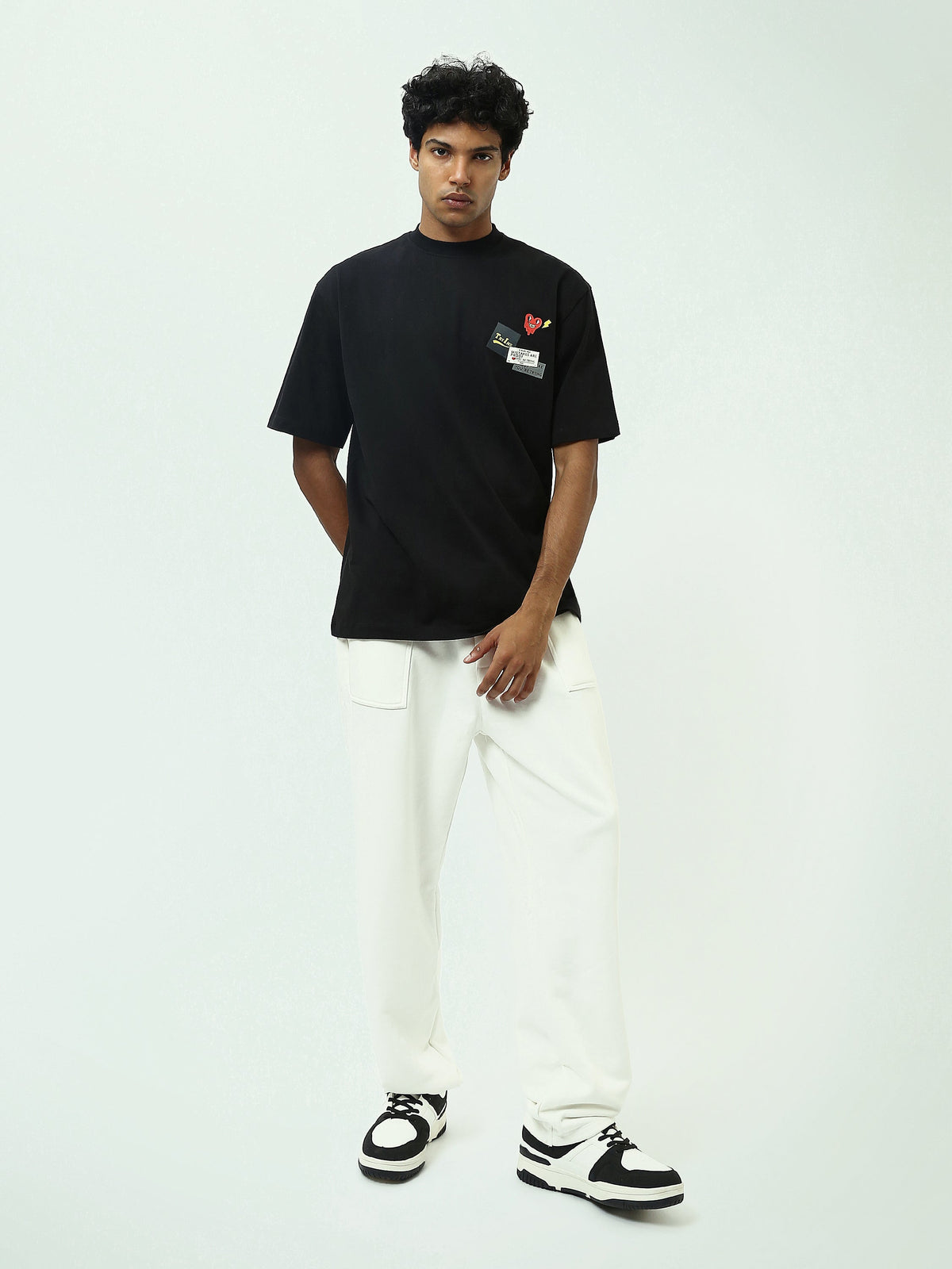 Pantalon Jogging Homme Loose Fit à Cordon de Serrage - SWP25GEBW24643TM1