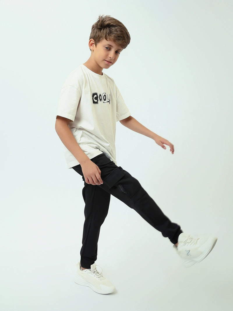 Pantalon Cargo Garçon à Taille Élastique – Style Sport & Casual - SWP25GEPS24601TB1