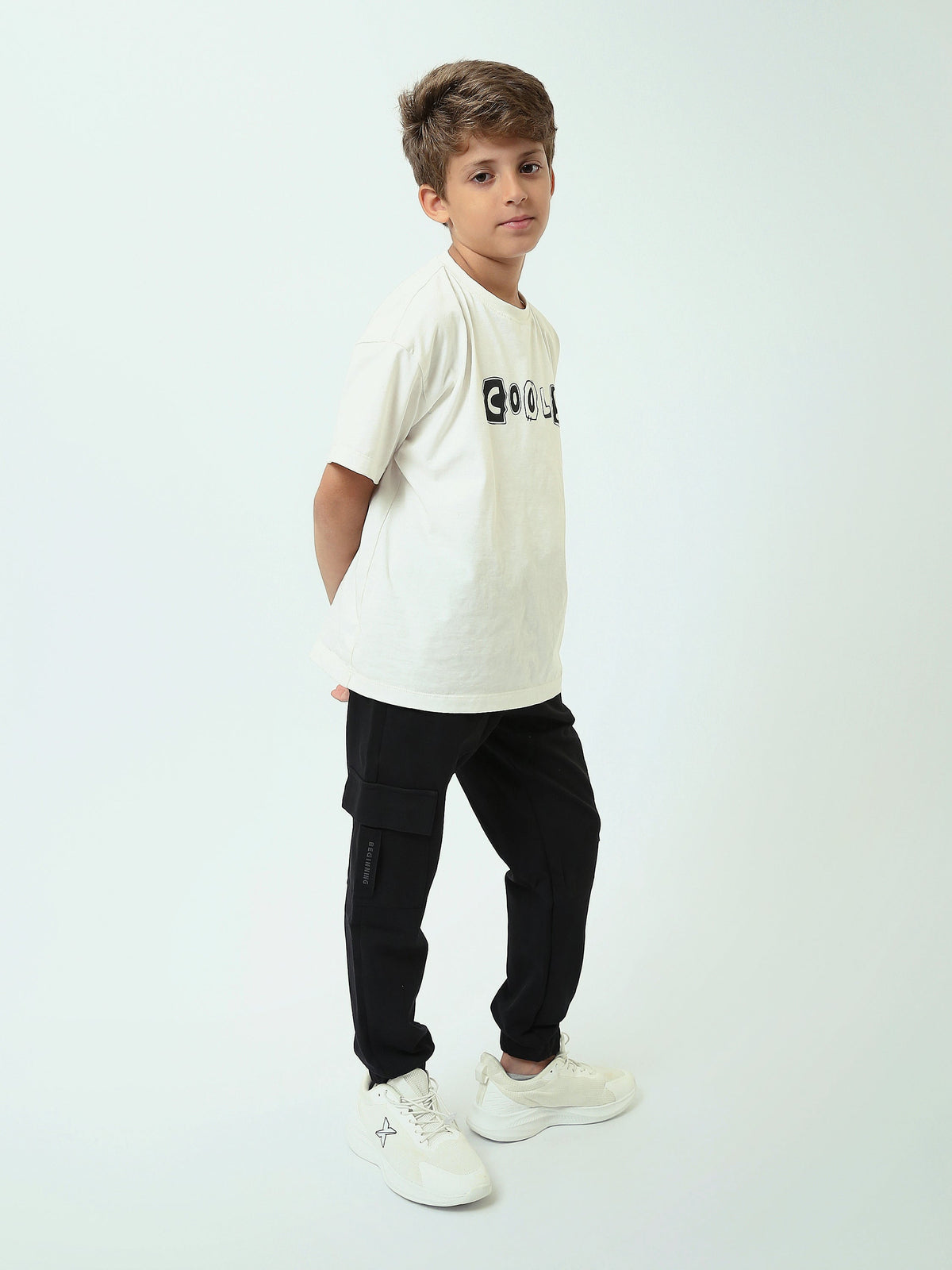 Pantalon Cargo Garçon à Taille Élastique – Style Sport & Casual - SWP25GEPS24601TB1
