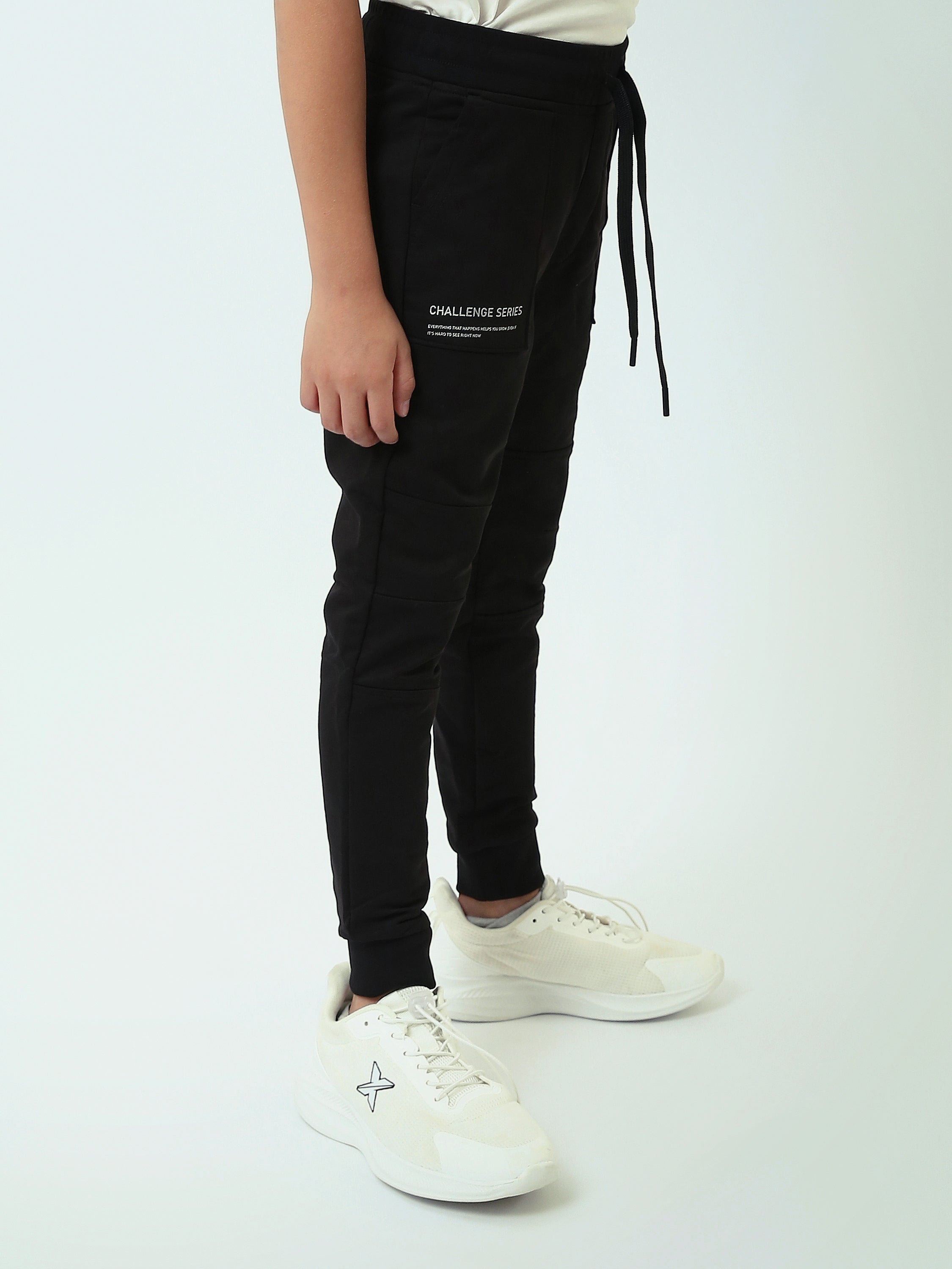 Pantalon de sport pour enfant avec taille élastique et poches latérales - SWP25GMPS24618TB1