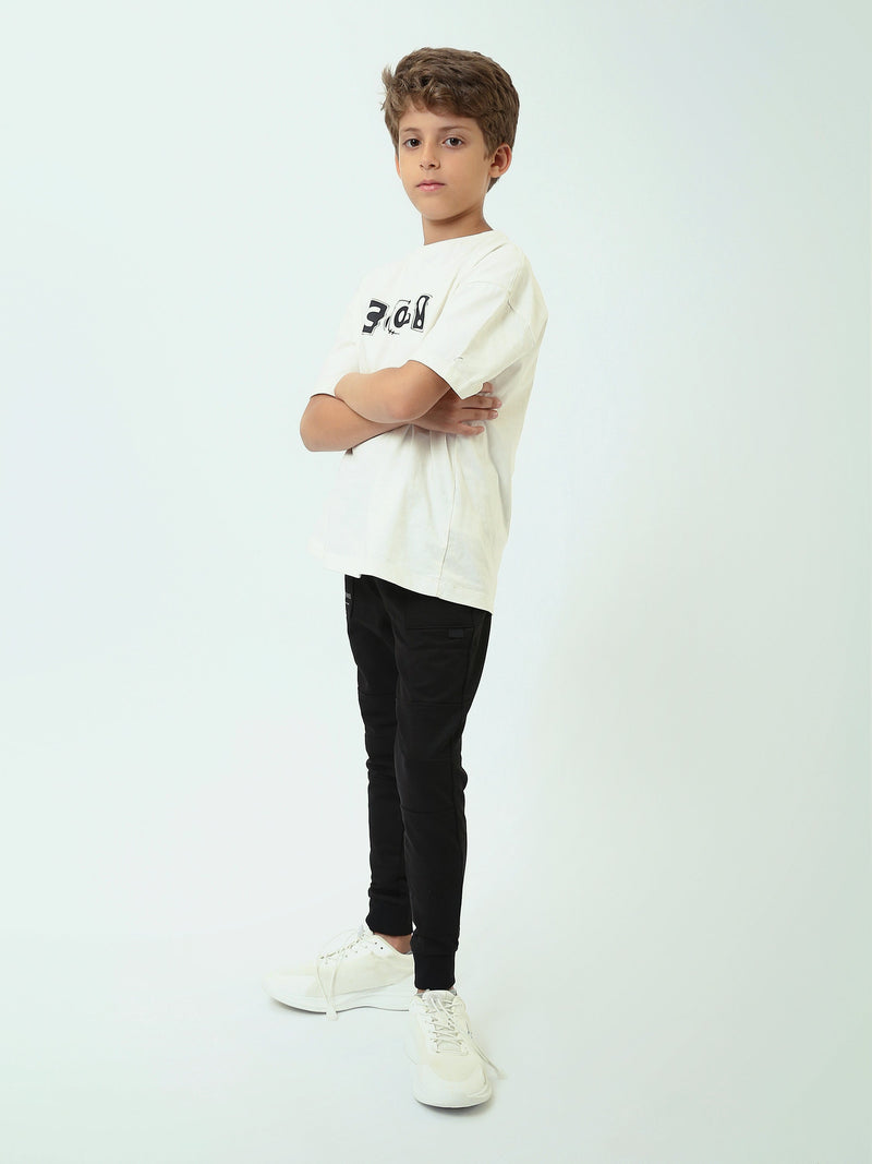 Pantalon de sport enfant avec taille élastique et poches latérales – SWP25GMPS24618TB1