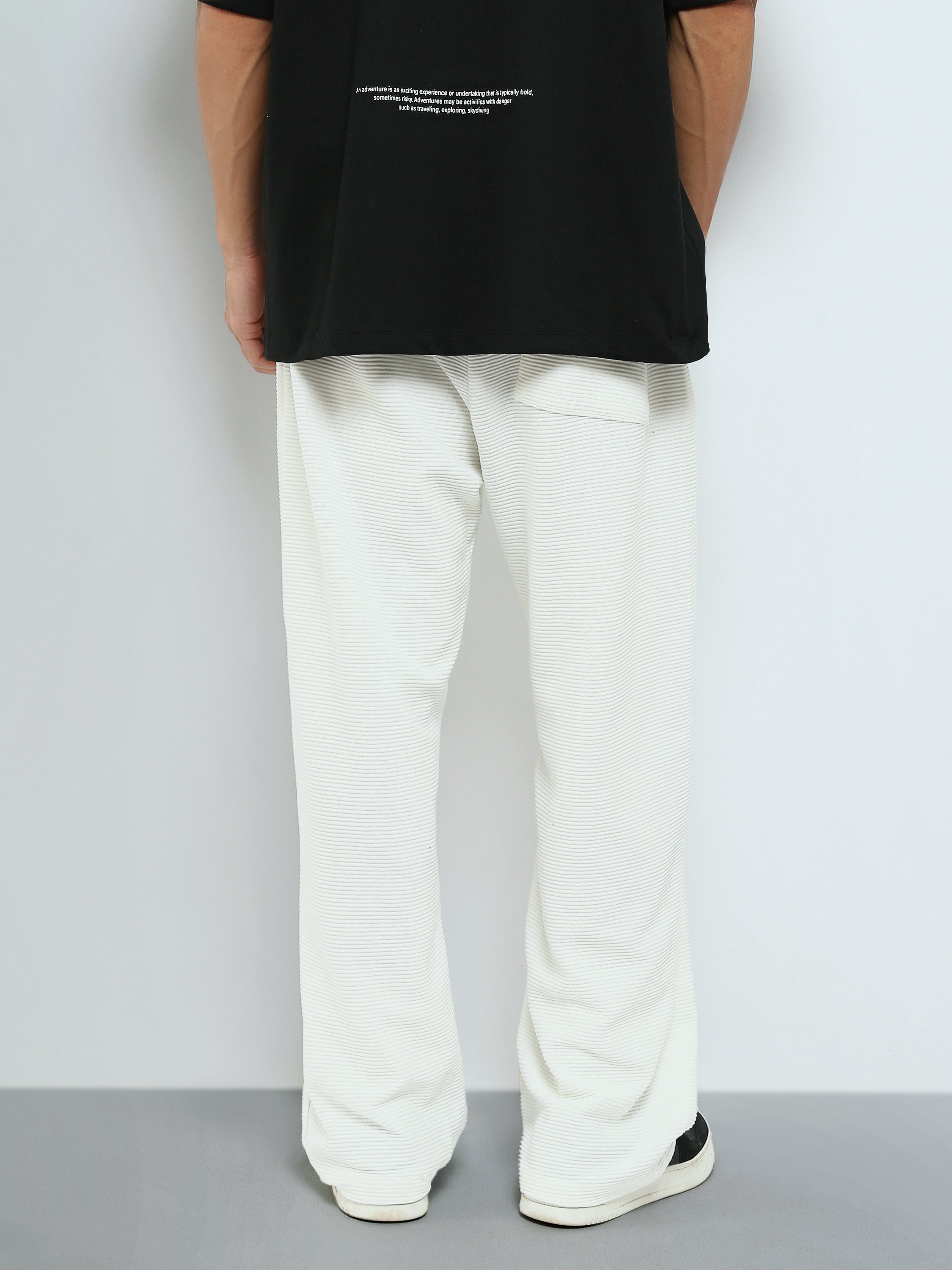 Pantalon Homme Texturé à Coupe Large – Style Casual Moderne - SWP26G24500003TM1