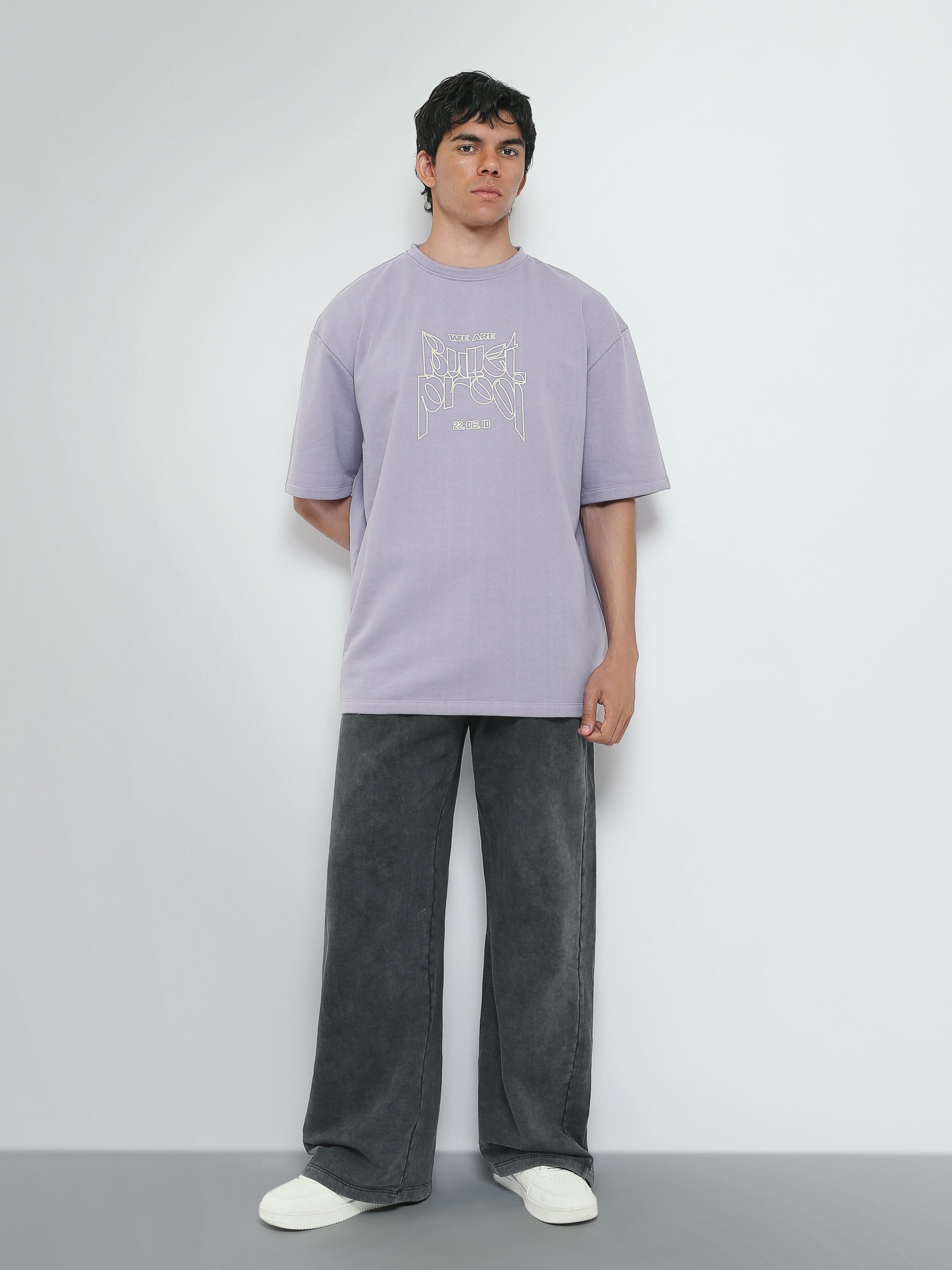 Pantalon Homme Wide Leg Effet Délavé – Style Streetwear - SWP26G24500004TM1