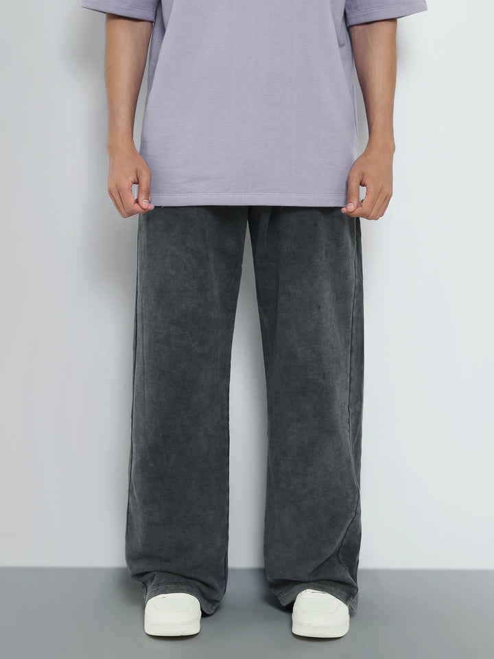 Pantalon Homme Wide Leg Effet Délavé – Style Streetwear - SWP26G24500004TM1