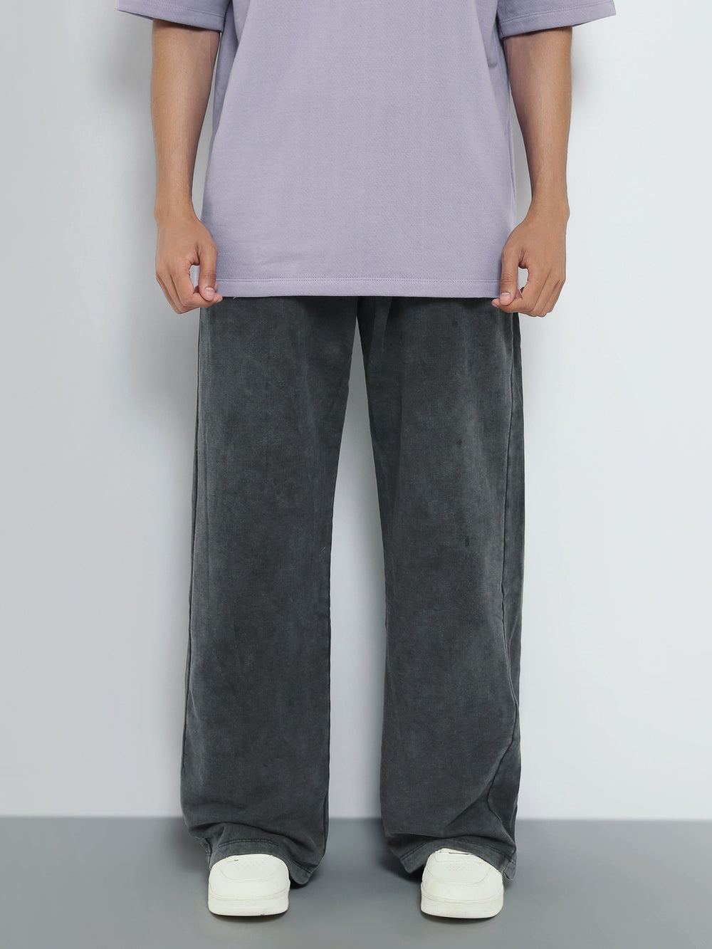 Pantalon Homme Wide Leg Effet Délavé – Style Streetwear - SWP26G24500004TM1