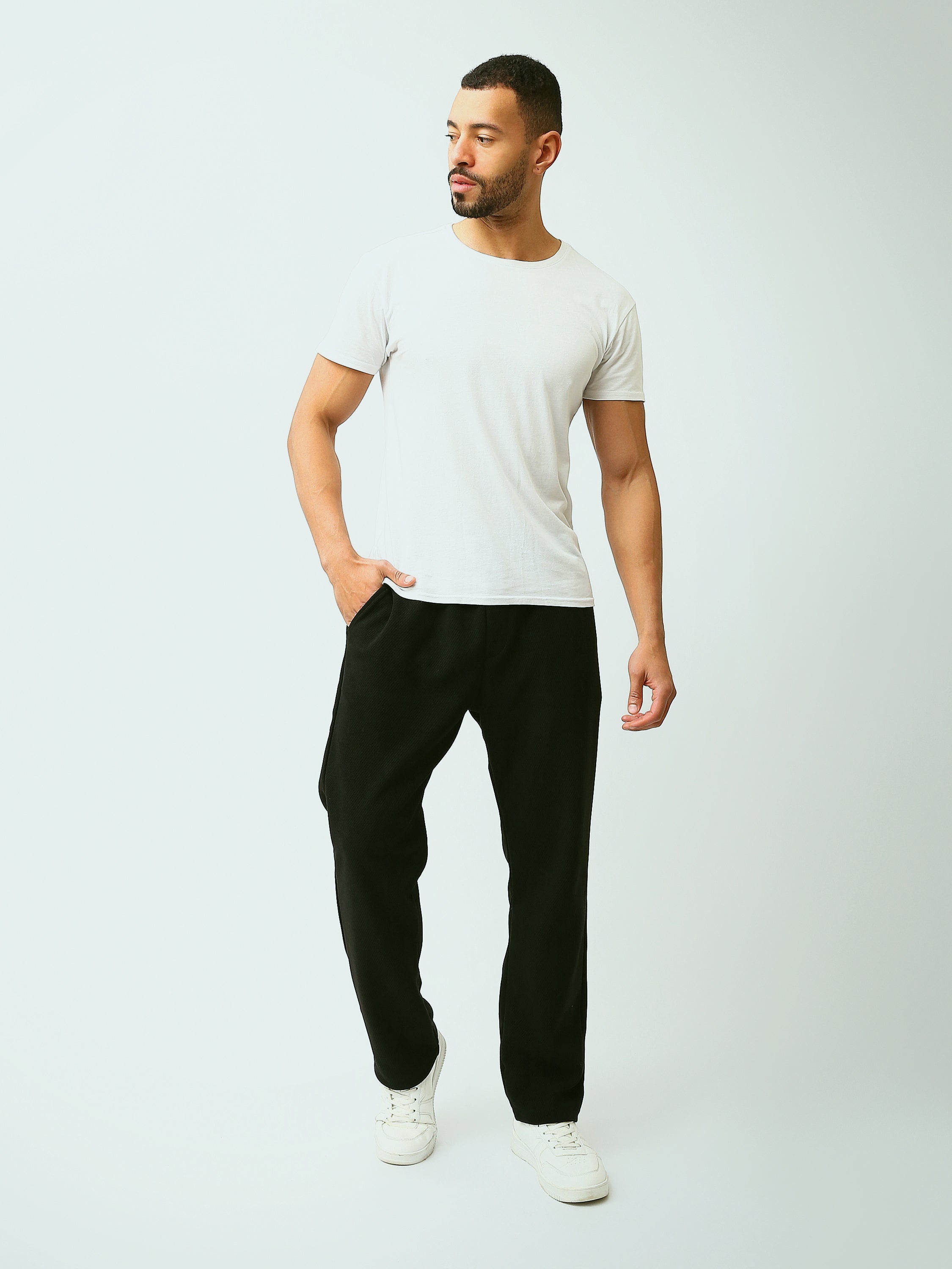 Pantalon Jogger Homme Coupe Droite à Cordon – Style Casual - SWP26WCES24634TM1