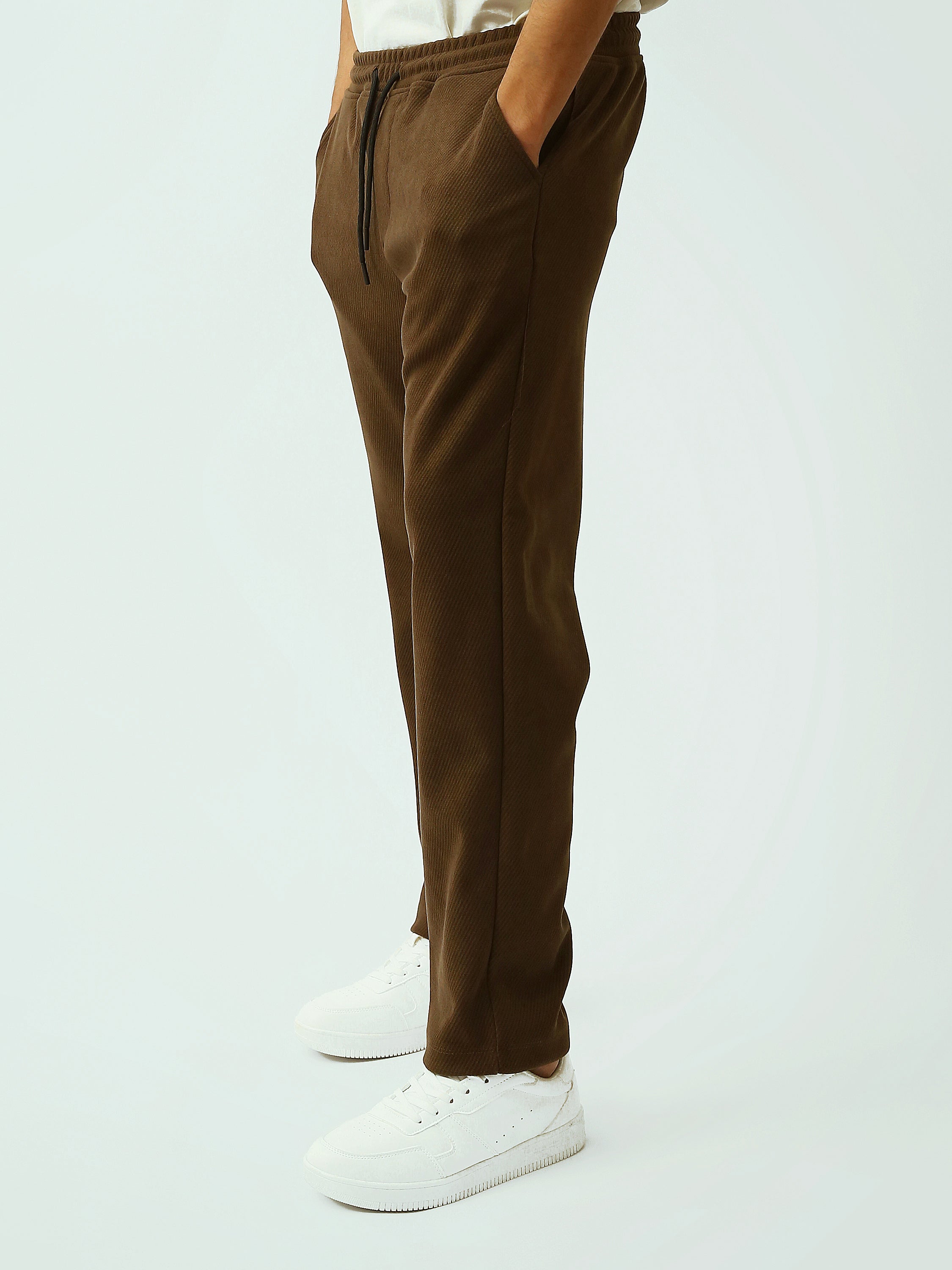 Pantalon Jogger Homme Coupe Droite à Cordon – Style Casual - SWP26WCES24634TM1