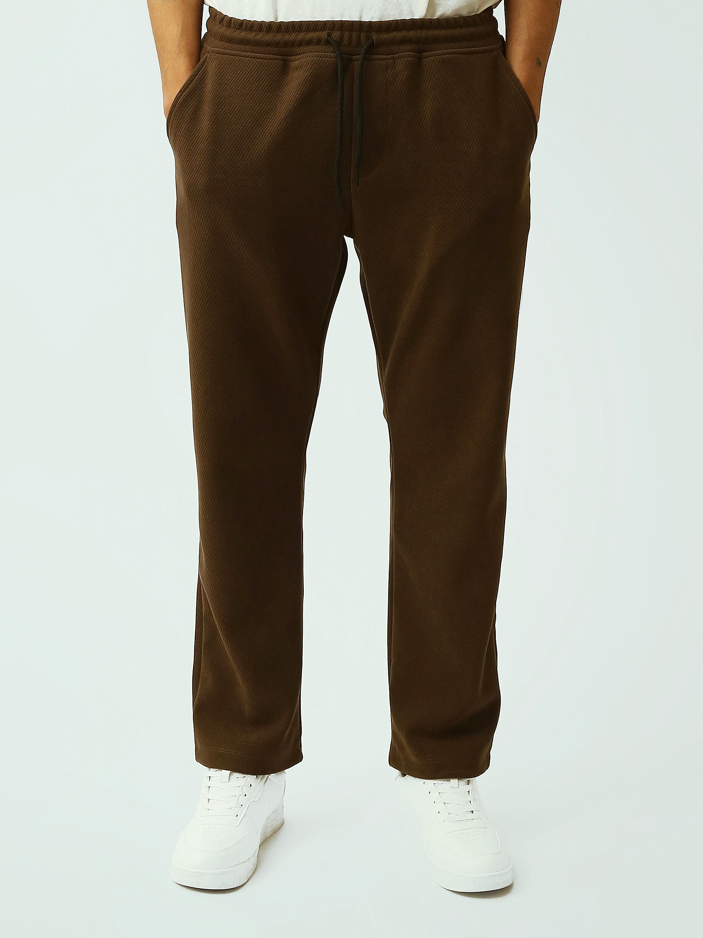 Pantalon Jogger Homme Coupe Droite à Cordon – Style Casual - SWP26WCES24634TM1