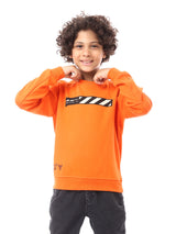 Sweat-shirt enfant orange – Design moderne avec impression distinctive – SWS23WMIL26722TB1