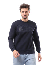 Sweatshirt pour homme décoré avec impression "VIP" – Design moderne et élégant - SWS23WMIL26738TM1