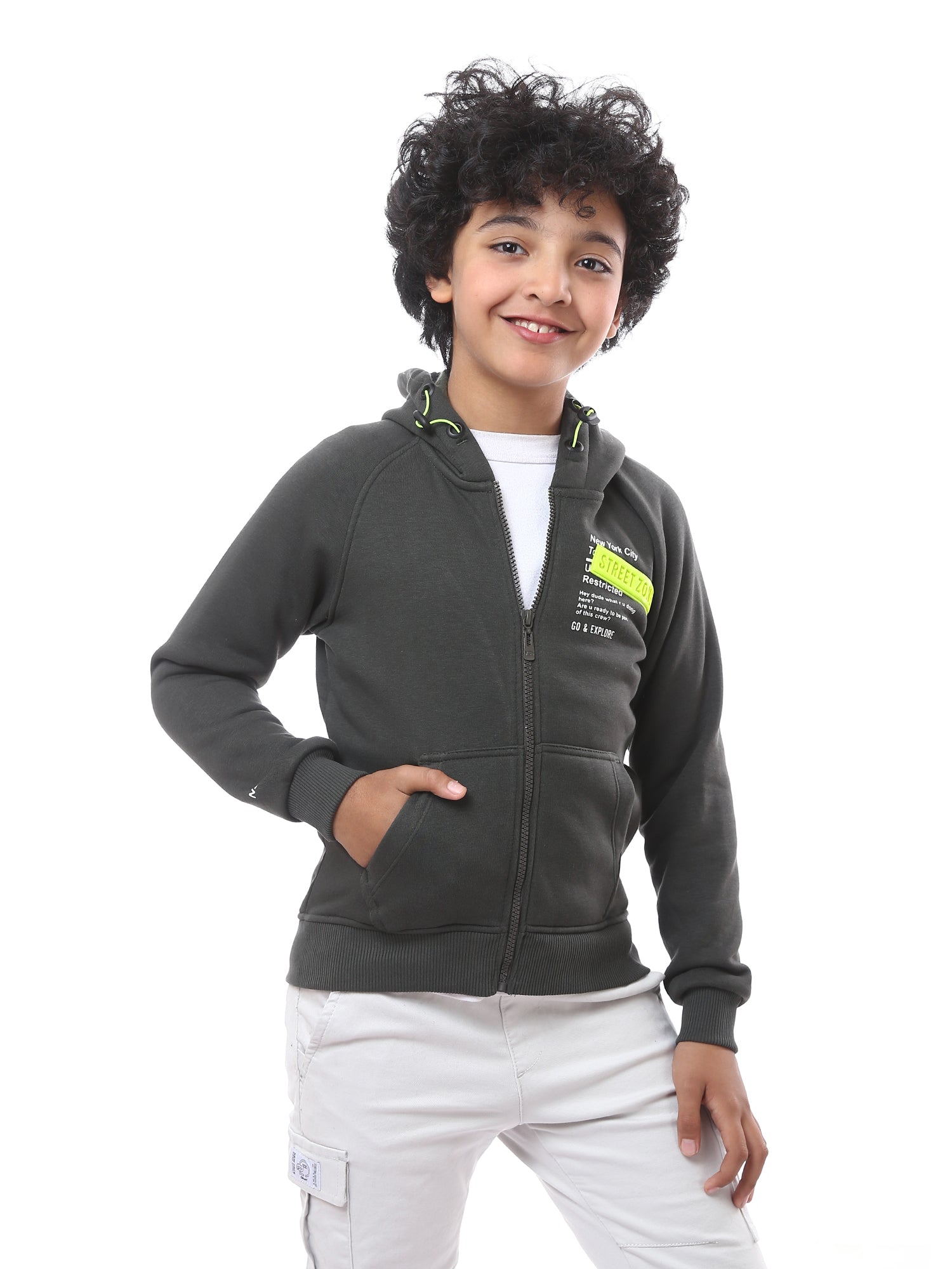 Hoodie enfant avec capuche – Design moderne et confortable – SWS23WMIL31442TB1