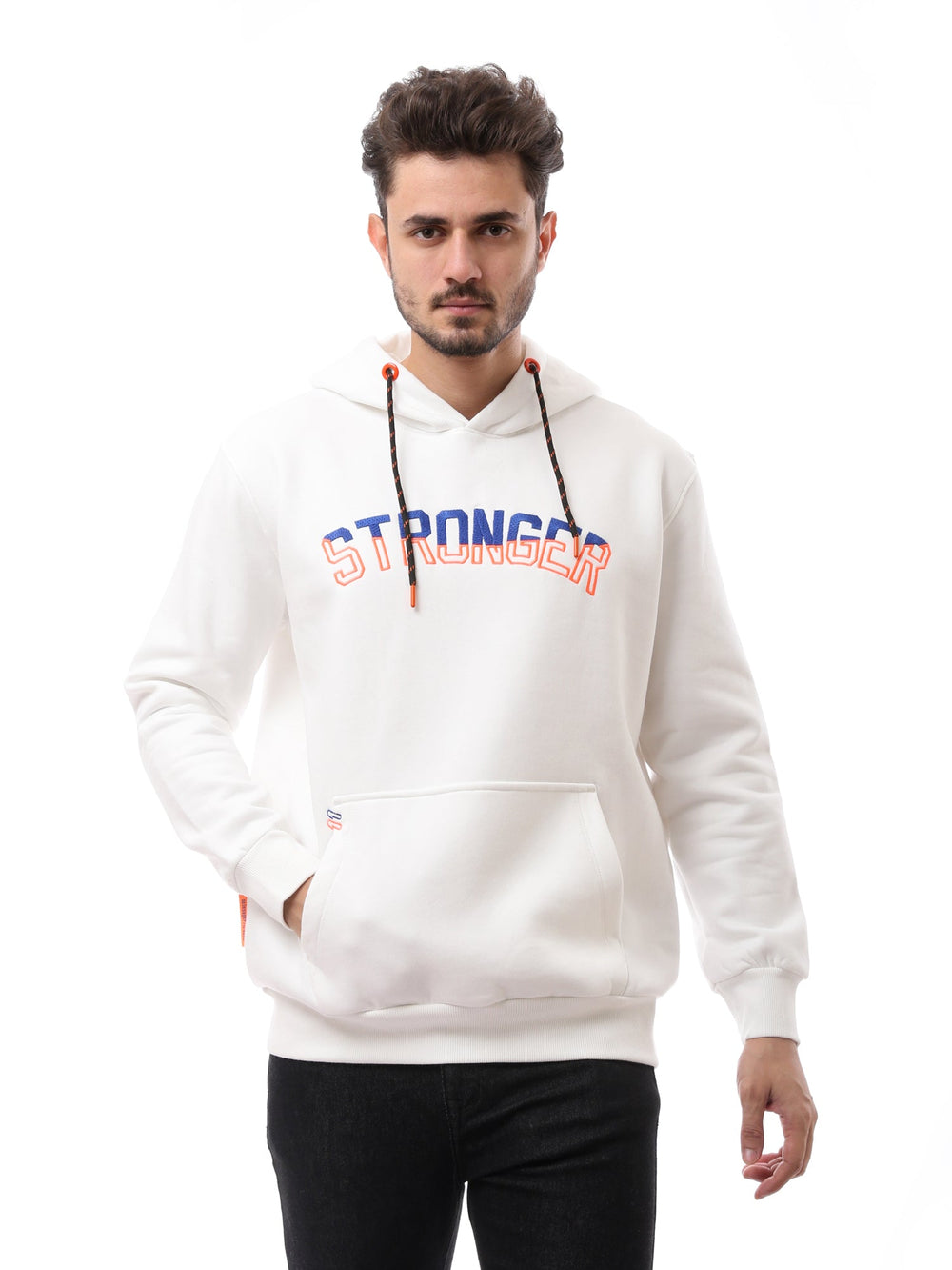 Sweat à capuche "Stronger" pour homme - Confort et style sportif - SWS24WHEK26030TM1