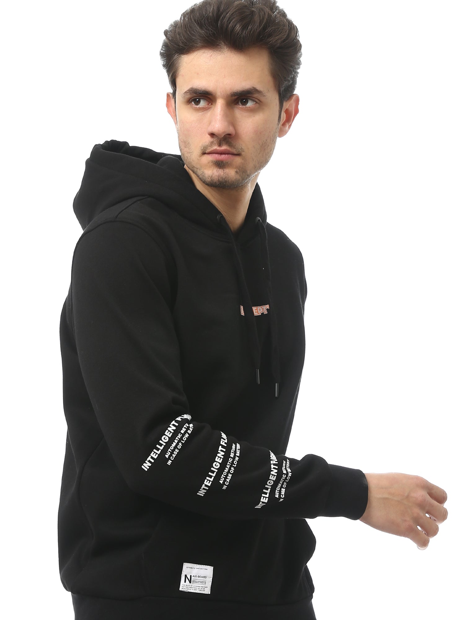 Sweatshirt pour homme avec imprimé latéral et design décontracté - SWS24WHNK26831TM1