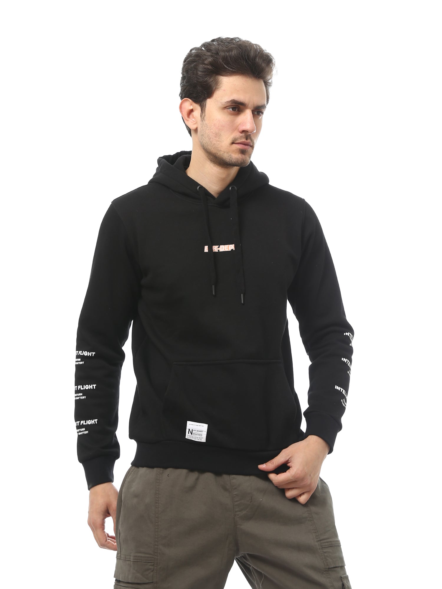 Sweatshirt pour homme avec imprimé latéral et design décontracté - SWS24WHNK26831TM1