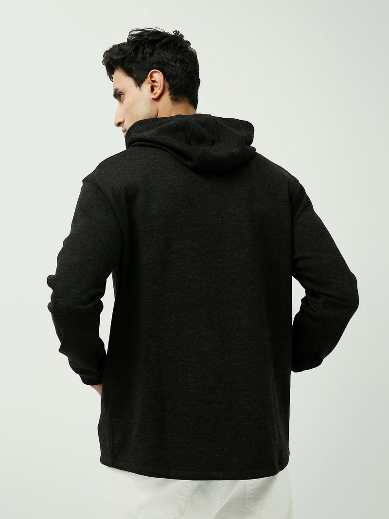 Sweat à Capuche Homme Oversize avec Poche Poitrine - SWS24WHPS26026TM1
