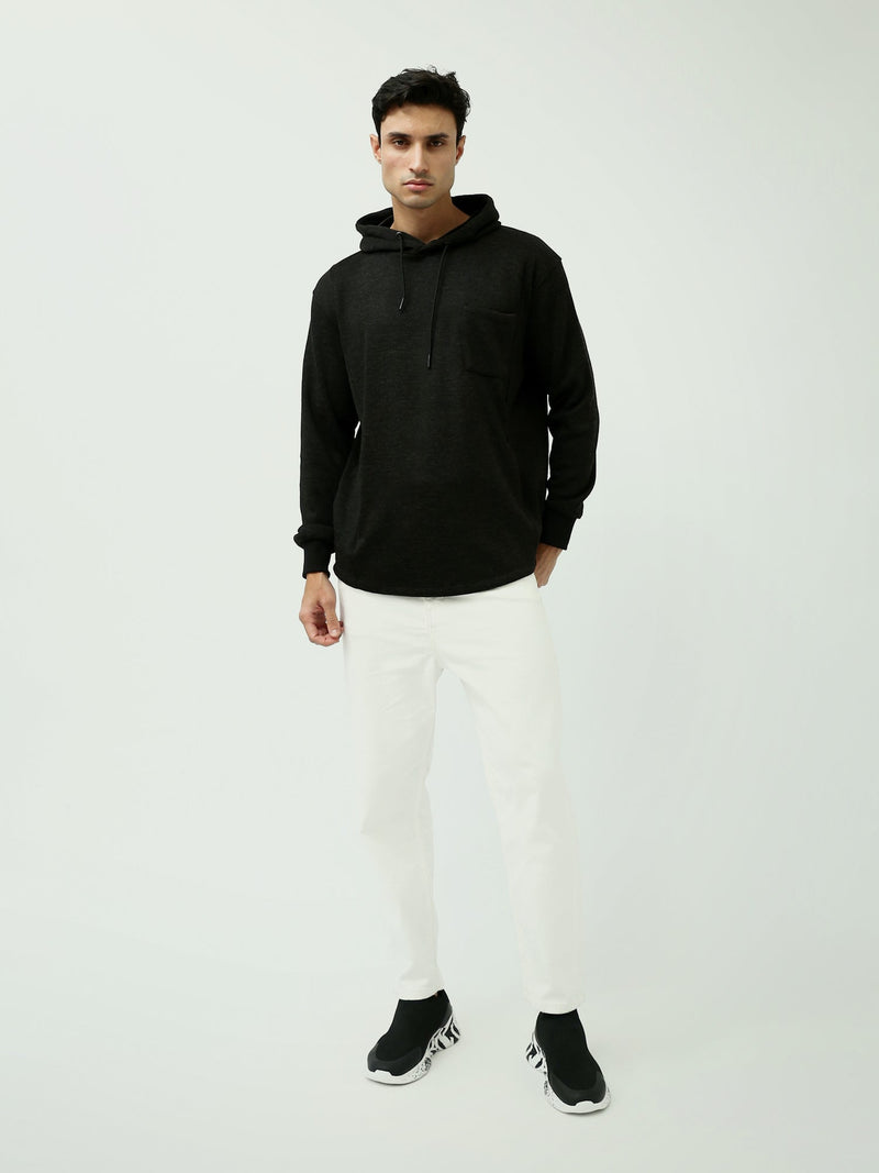 Sweat à Capuche Homme Oversize avec Poche Poitrine - SWS24WHPS26026TM1