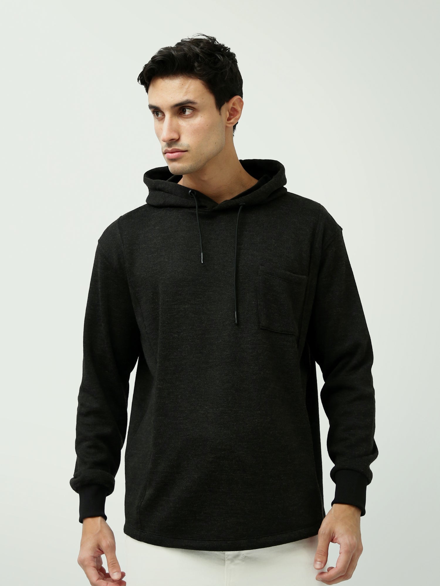 Hoodie pour homme avec poche avant et capuche - SWS24WHPS26026TM1