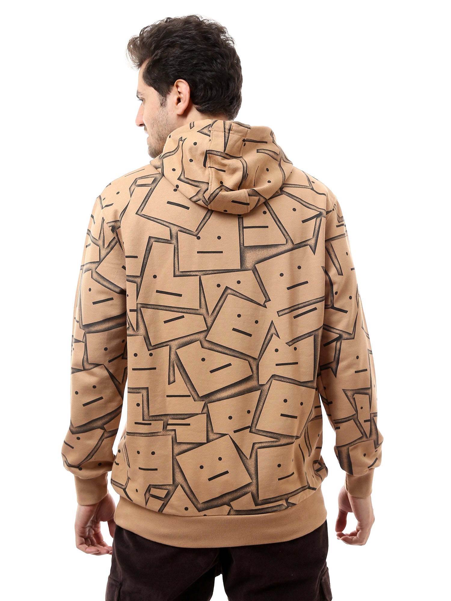 Sweat-Shirt Homme à Imprimé Unique – Confort et Style avec Capuche Ajustable - SWS24WRAL26139TM1