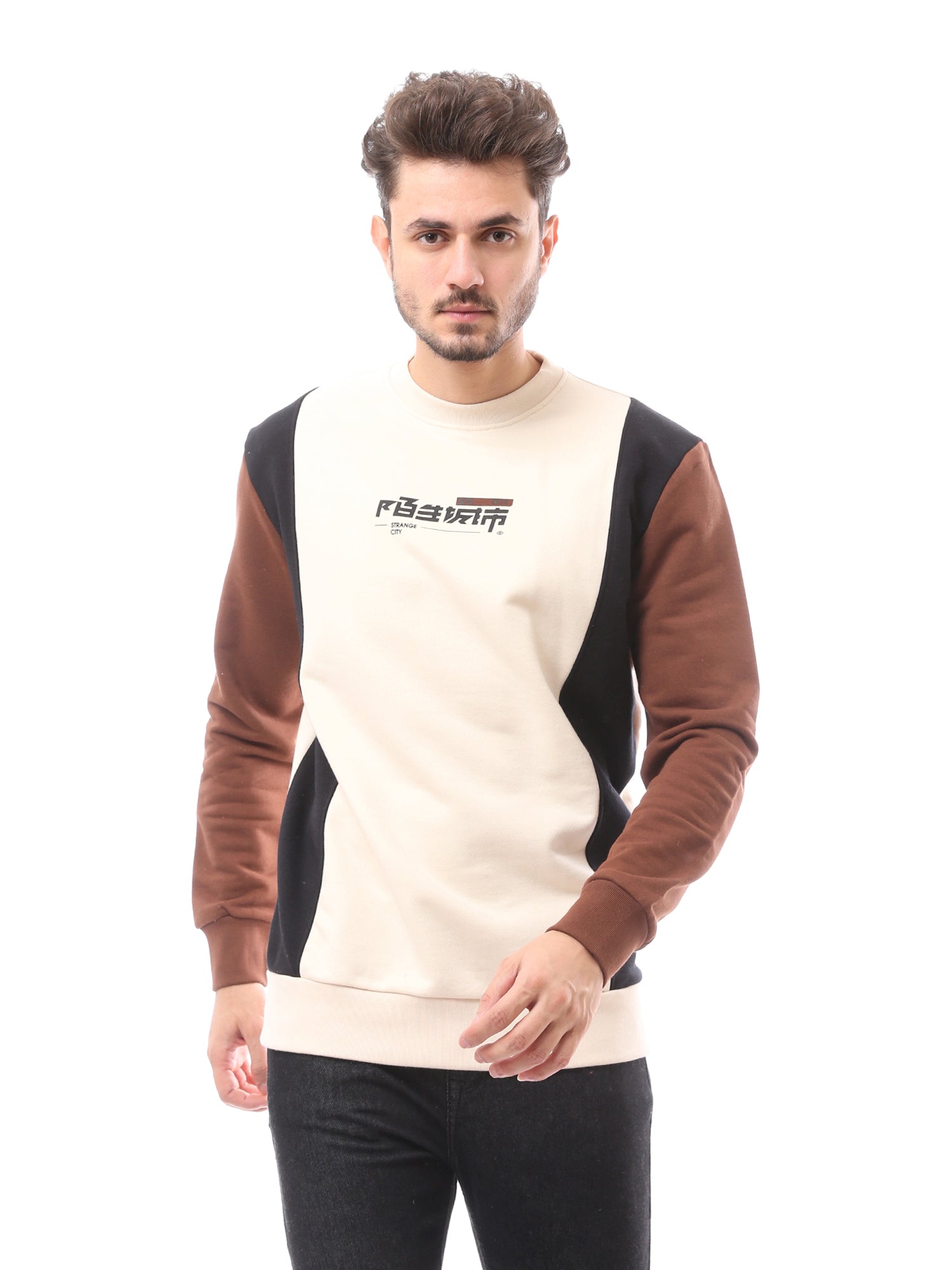 Sweat-shirt homme casual à manches longues – SWS24WRCL26058TM1