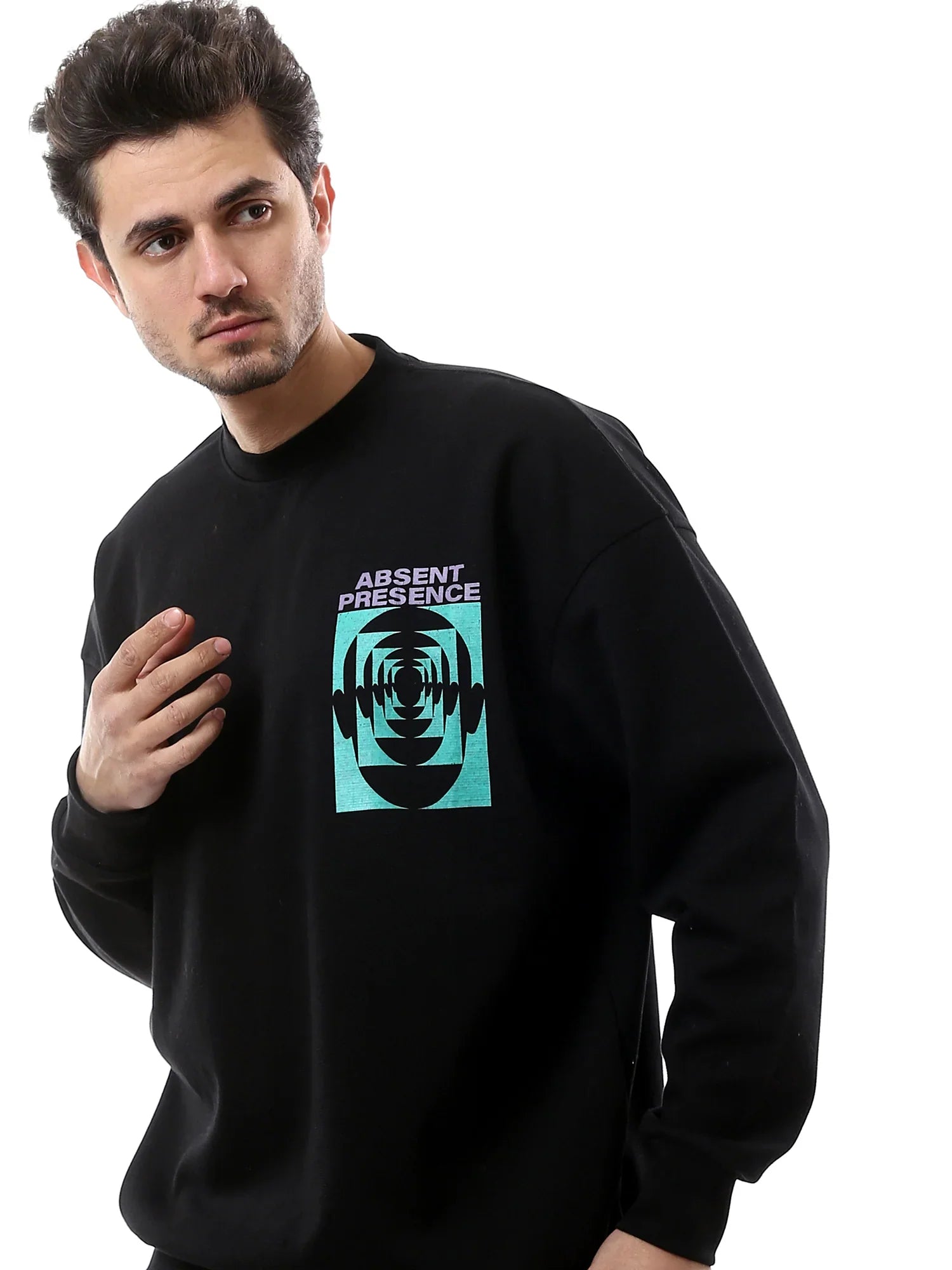 Sweat-Shirt Homme Moderne avec Imprimé Unique – Confort et Style Quotidien - SWS24WRNL26053TM1