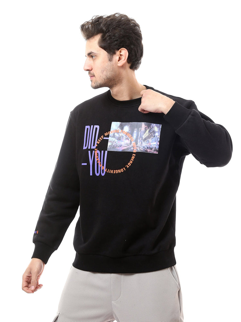 Sweat-shirt homme avec imprimé distinctif – SWS24WRNL26145TM1