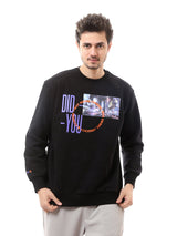 Sweat-shirt pour homme avec impression distinctive - SWS24WRNL26145TM1