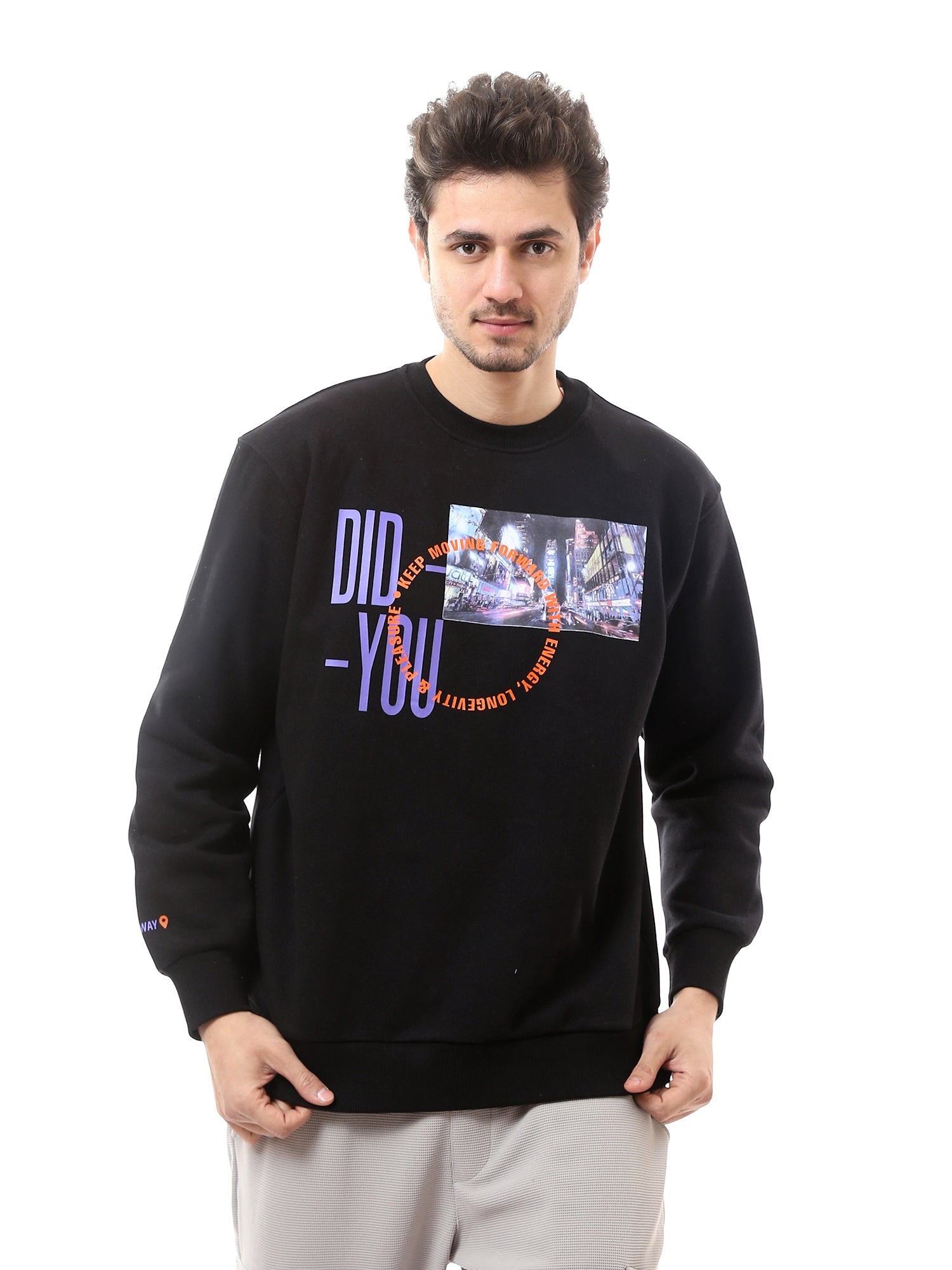 Sweat-shirt homme avec imprimé distinctif – SWS24WRNL26145TM1