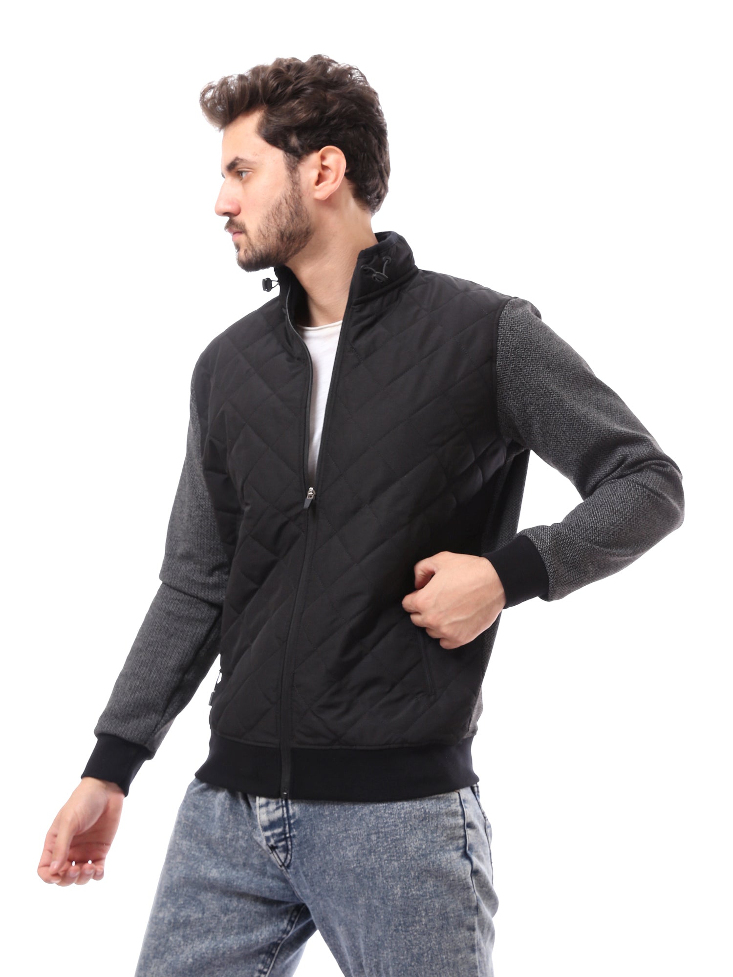 Sweatshirt pour homme doublé avec design moderne - SWS24WUCS26805TM1