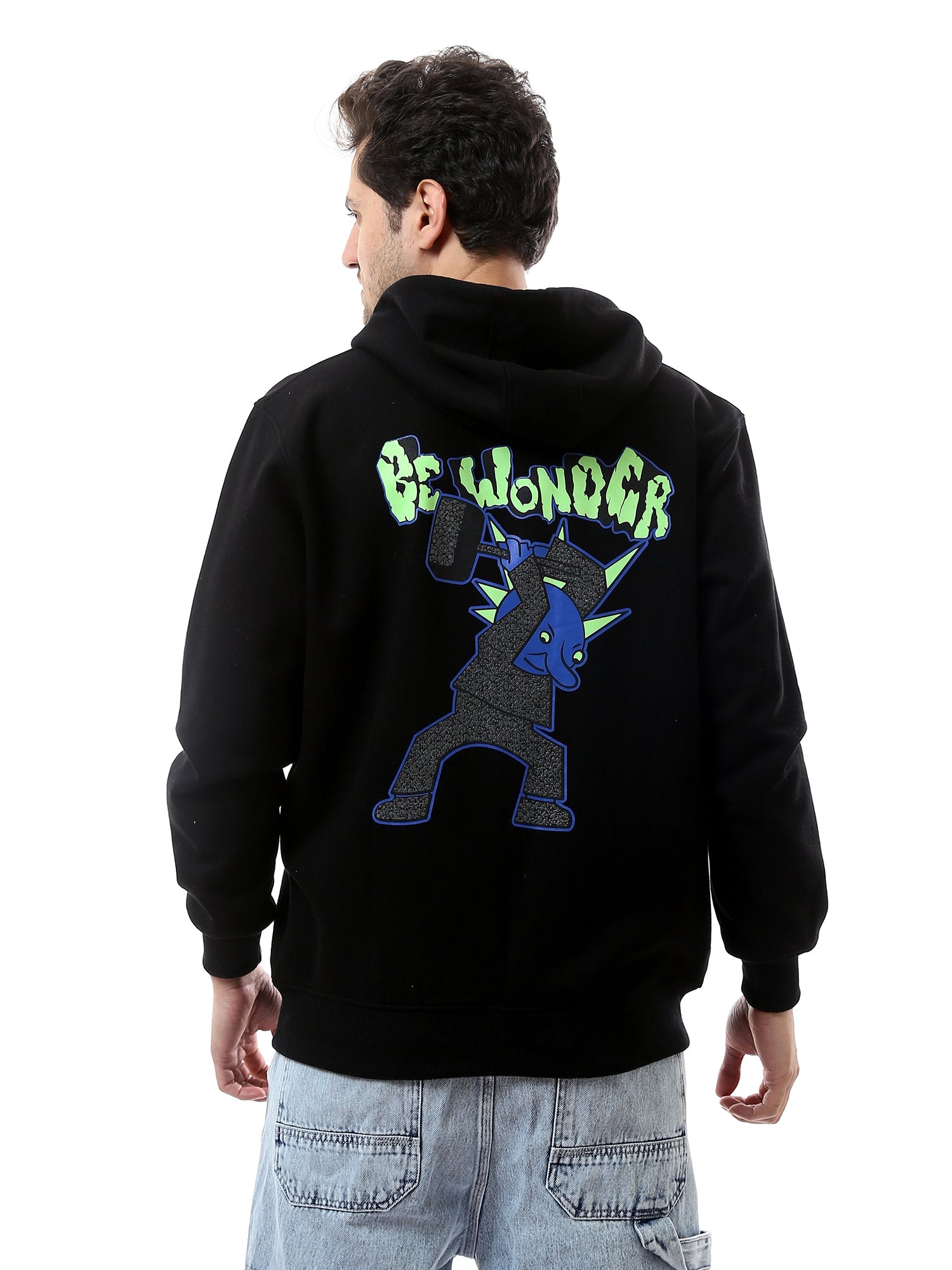 Sweat-shirt Homme à Zip Complet - Confortable, Moderne et Pratique avec Capuche Ajustable - SWS24WZNK26156TM1