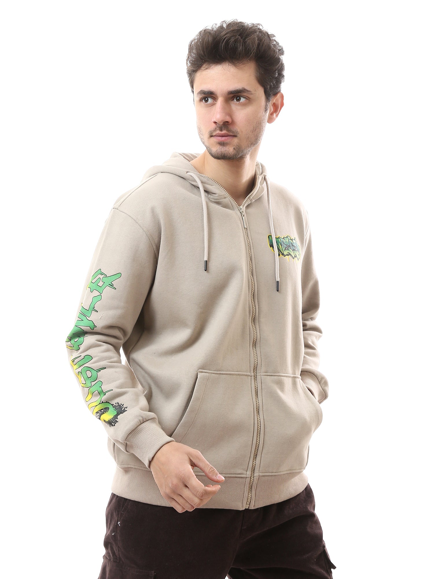 Hoodie Homme avec Zip Avant et Capuche Ajustable - Moderne, Pratique et Confortable - SWS24WZNK26157TM1